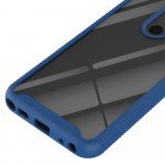 Wholesale LG Stylo 5 Clear Dual Defense Hybrid Case (Navy Blue)